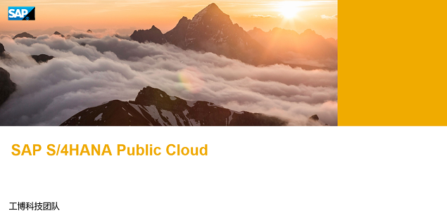 SAP S/4HANA Cloud Public Edition 方案簡(jiǎn)介
