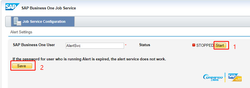 SAP B1 10.0版本警報(bào)配置